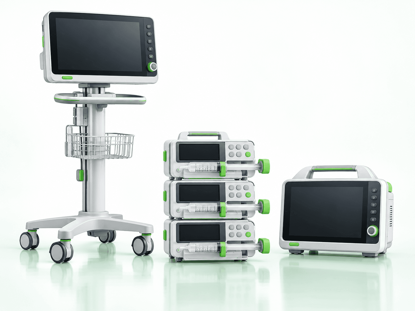 Illustrative patient monitoring and infusion equipment