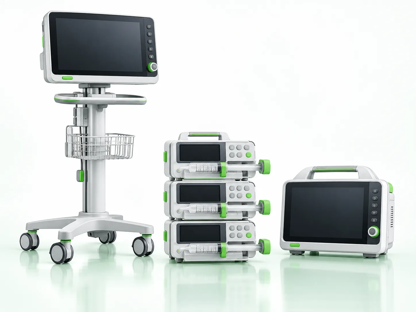 Illustrative patient monitoring and infusion equipment