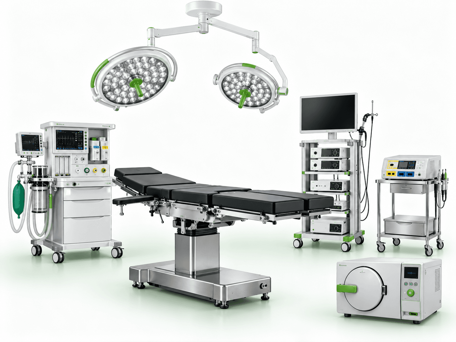 Illustrative surgical and operation-theatre equipment