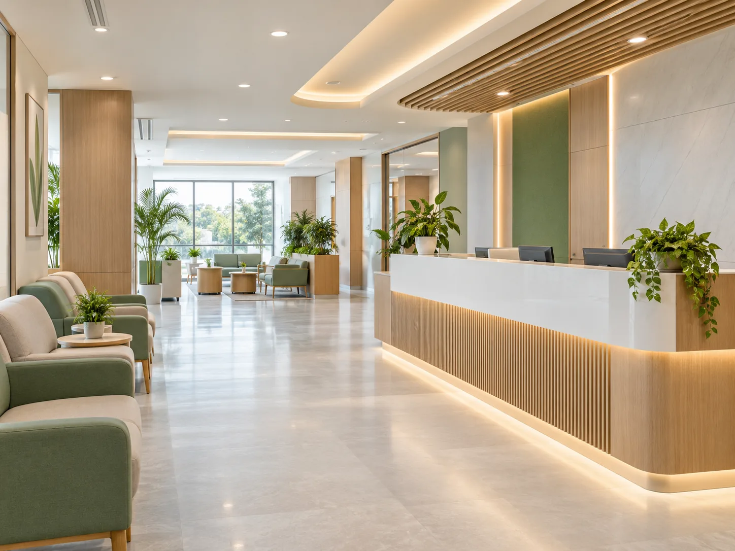 Illustrative clinical hospital interior
