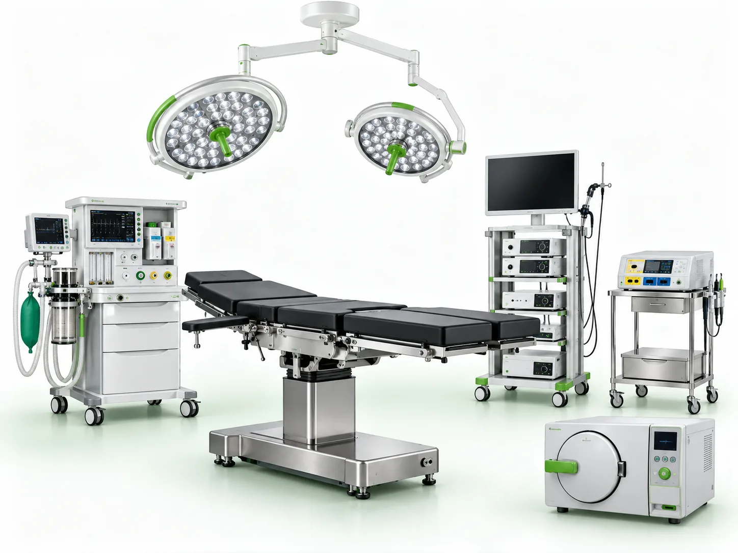 Illustrative surgical and operation-theatre equipment